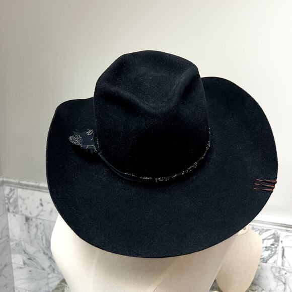 Rustler HAT Co. Nashville Custom Western Cowboy Hat Australian Wool Felt 6 7/8 main image 6
